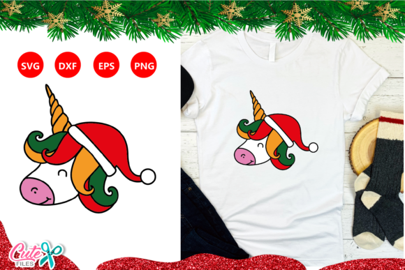 Christmas Unicorn Face with Hat SVG Review: A Designer’s Perspective